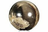 Polished Black Opal Sphere - Madagascar #200601-1